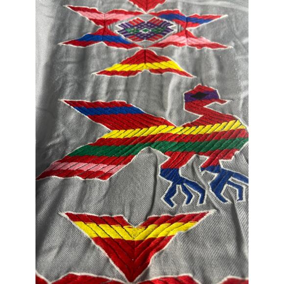 Judith March Boho Embroidered Frayed Hem Soft‎ Tunic Dress Size Small - Picture 6 of 10